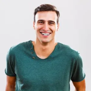 Man Showing his braces