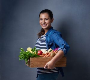 Vegan with woman