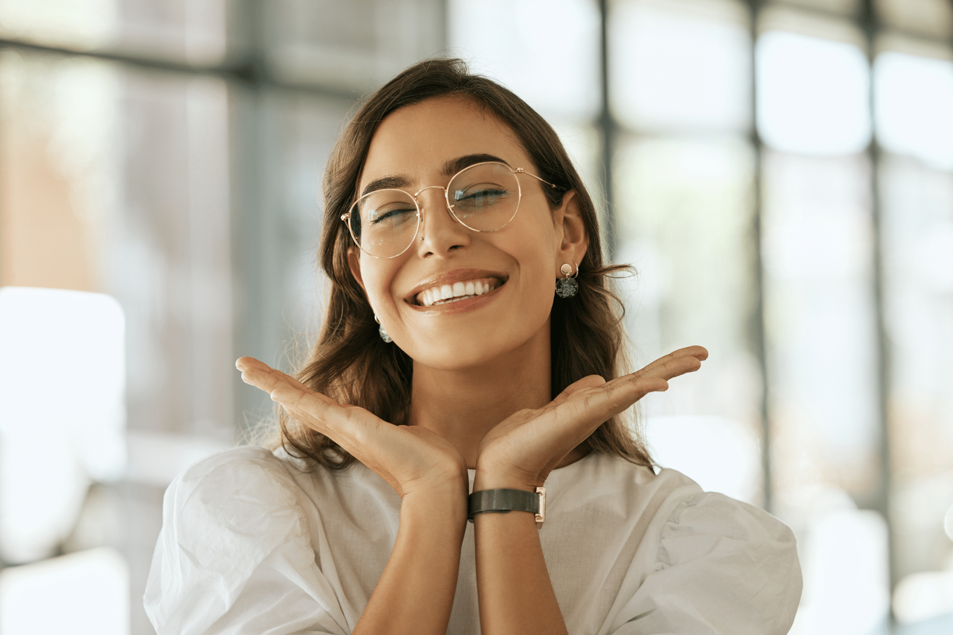 Adult smiling after braces or clear aligner treatment in Greensboro NC